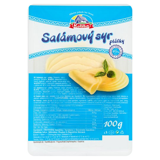 Koliba Salami Cheese Slices 100 g
