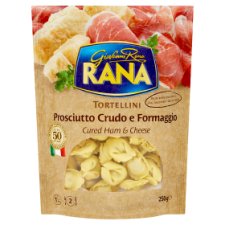 Rana Tortellini Fresh Egg Pasta with Raw Ham and Cheese 250 g