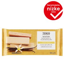 Tesco Wafers with Vanilla Flavour Filling 180 g