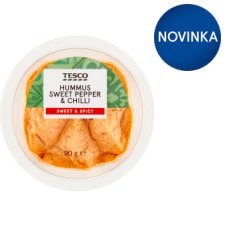 Tesco Cícerovo-sezamová nátierka s marinovanou červenou paprikou a čili 90 g