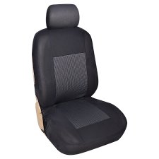 Road Access Premium Afrique Black Unitaire Seat Cover for Single Front Seat