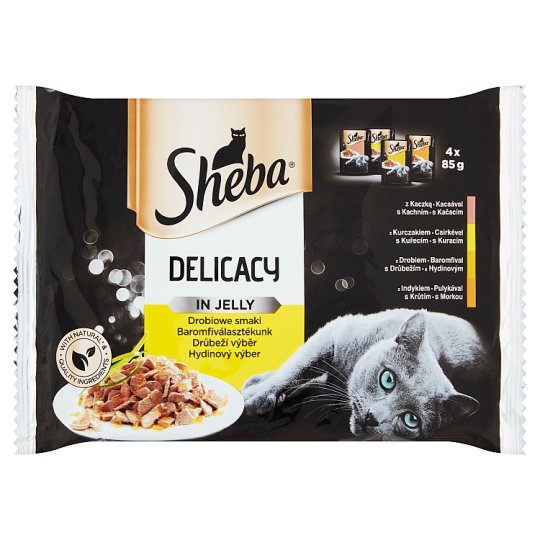 Sheba Delicacy in Jelly Hydinový výber 4 x 85 g