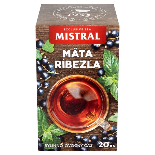 Mistral Mäta ríbezľa bylinno-ovocný čaj 20 x 1,5 g