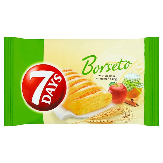 7 Days Borseto pečivo z kysnutého lístkového cesta s jablkovou náplňou so škoricou 60 g