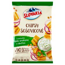 Slovakia Chipsy šošovicové s príchuťou kyslá smotana s cibuľkou 65 g