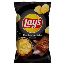 Lay's Vyprážané zemiakové lupienky s príchuťou BBQ rebierok 130 g