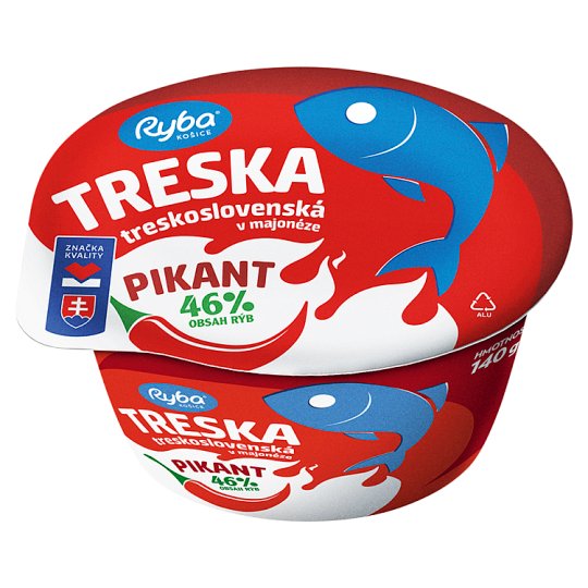 Ryba Košice Treska treskoslovenská v majonéze pikant 140 g