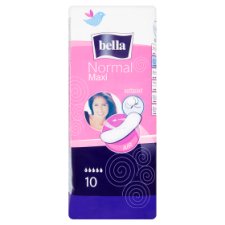 Bella Normal maxi extra dlhé priedušné hygienické vložky 10 ks