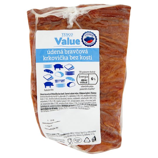 Tesco Value Smoked Neck of Pork without Bones