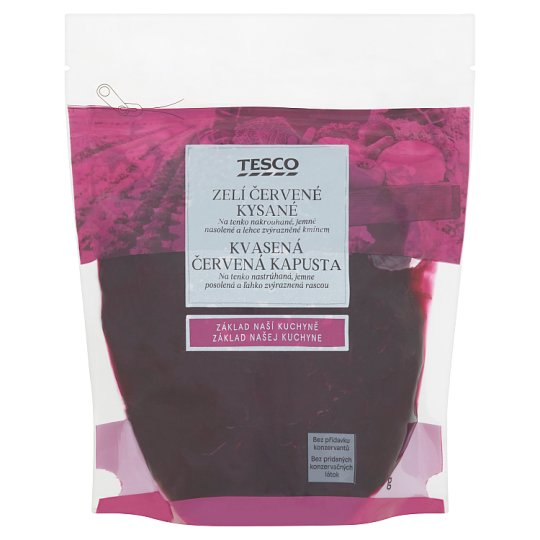 Tesco Kvasená červená kapusta 500 g
