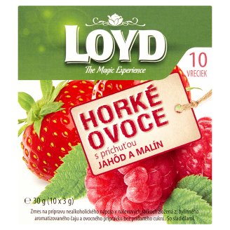 Loyd Horké ovoce S príchuťou jahôd a malín 10 x 3 g