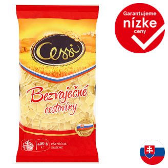 Cessi Bezvaječné cestoviny pšeničné, sušené fliačky 400 g