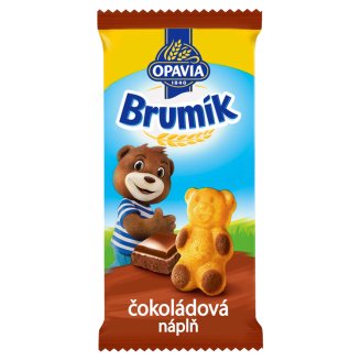 Opavia Brumík Jemné pečivo s čokoládovou náplňou 30 g
