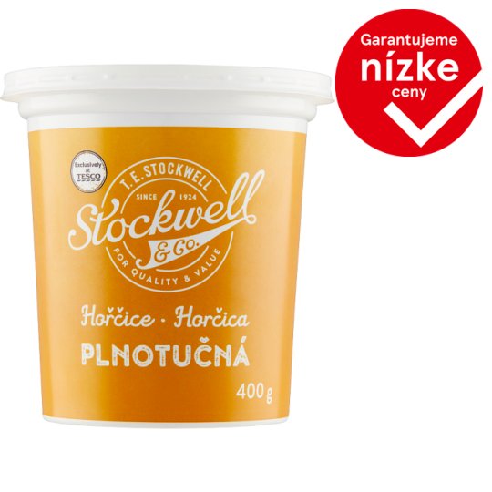 Stockwell & Co. Plnotučná horčica 400 g