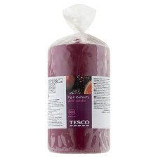 Tesco Fig & Mulberry Fragrance Pillar Candle 352 g