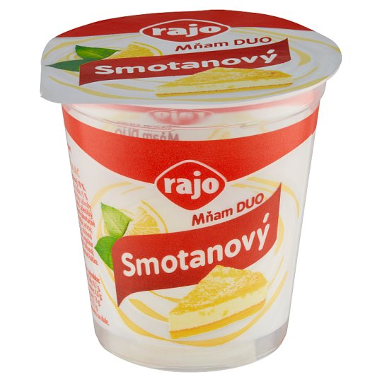 Rajo Mňam Duo Smotanový jogurt s príchuťou citrónový koláč 145 g