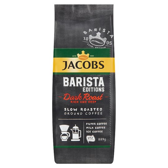 Jacobs Barista Editions Dark Roast Roasted Ground Coffee 225 g - Tesco  Groceries