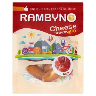 Rambyno Cheese Snack & Go údený tavený syr so šunkou 75 g