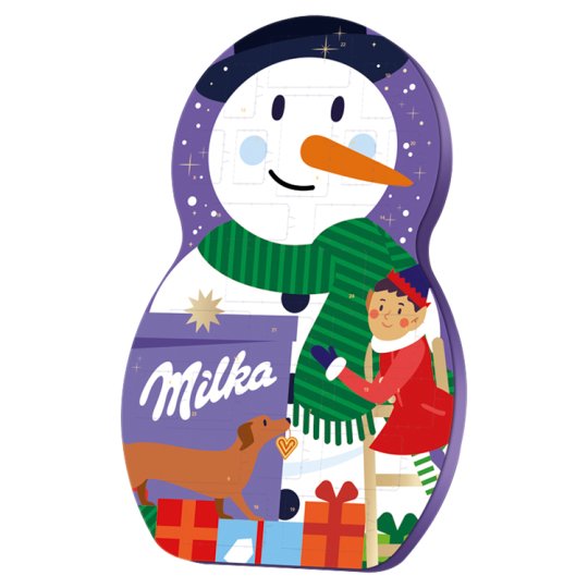 Milka Advent Calendar Snowman Milk Chocolate 236 G Tesco Groceries
