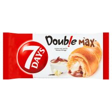 7 Days Double Max Croissant with Cocoa and Vanilla Flavour Fillings 80 g
