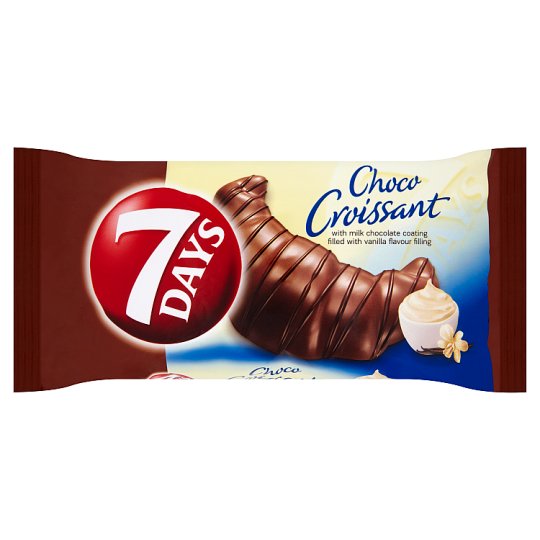 7 Days CHOCO Croissant s vanilkovou náplňou a polevou z mliečnej čokolády 60 g