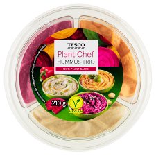 Tesco Plant Chef Hummus Trio 210 g