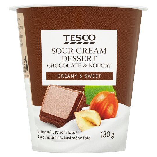 Tesco Čokoládovo-lieskovcový smotanový dezert 130 g