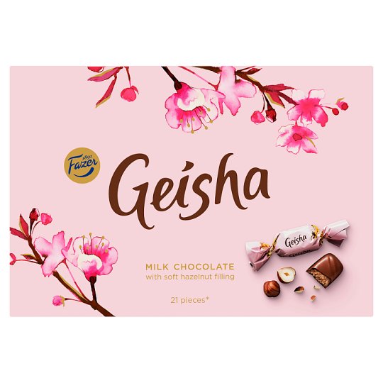 Fazer Geisha Pralinky z mliečnej čokolády s lieskovo-orieškovou náplňou 150 g