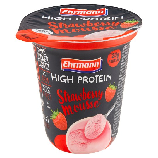 Ehrmann High Protein Strawberry Mousse 200 g - Tesco Groceries