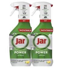 Jar Power Spray, 3 V 1, Viacúčelový Sprej Na Kuchyňu A Riad, Citrónová Vôňa, 2x500 ml