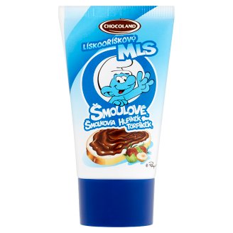 Chocoland Šmolkovia Lieskovooriešková nátierka 35 g