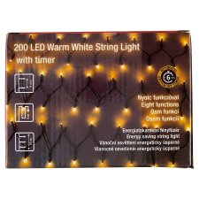 Snow Meister SM2568 200 LED Multifunction Warm White String Light with Timer