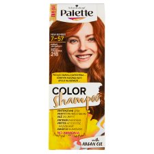Schwarzkopf Palette Color Shampoo farba na vlasy Žiarivý Jantárový 7-57 (218)