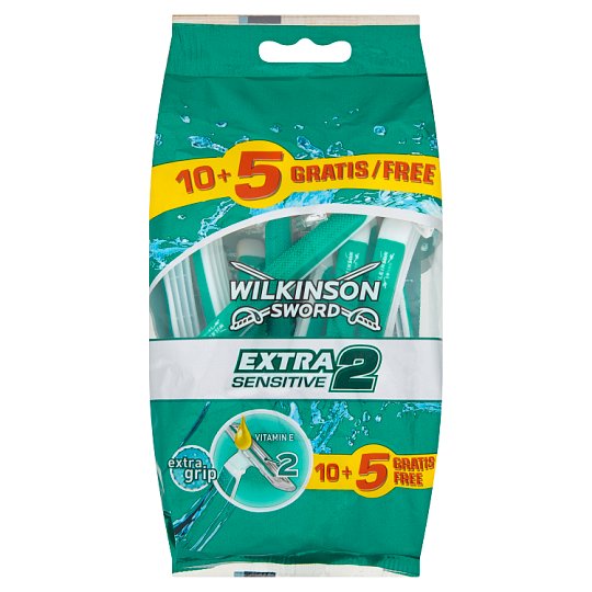 Wilkinson Sword Extra2 Sensitive Disposable Razors 2 Blade Razor 15 pcs