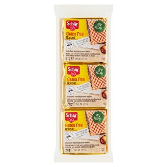 Schär Nocciolí bezgluténové vafle s krémom z lieskových orieškov 3 x 21 g