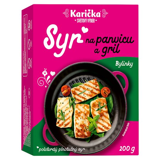 Karička Frying Pan and Grill Cheese Halloumi Herbs 200 g Tesco Groceries