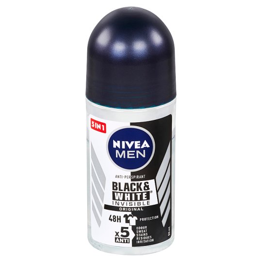 Nivea Men Black & White Invisible Original Guľôčkový antiperspirant 50 ml