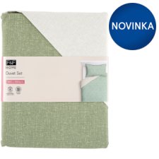 F&F Home Green Reversible Duvet Set 140 x 200 cm