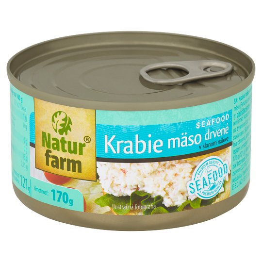 Natur Farm Krabie mäso drvené v slanom náleve 170 g