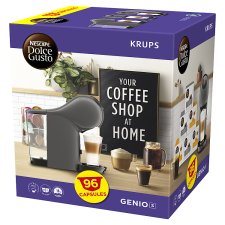 KRUPS NESCAFÉ Dolce Gusto Genio S antracitová farba kapsulový kávovar + 96 kusov kapsúl