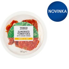 Tesco Marinované sušené paradajky plnené čerstvým syrom 90 g