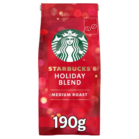 Starbucks Holiday Blend Limited Edition, Whole Bean Coffee, 190 g