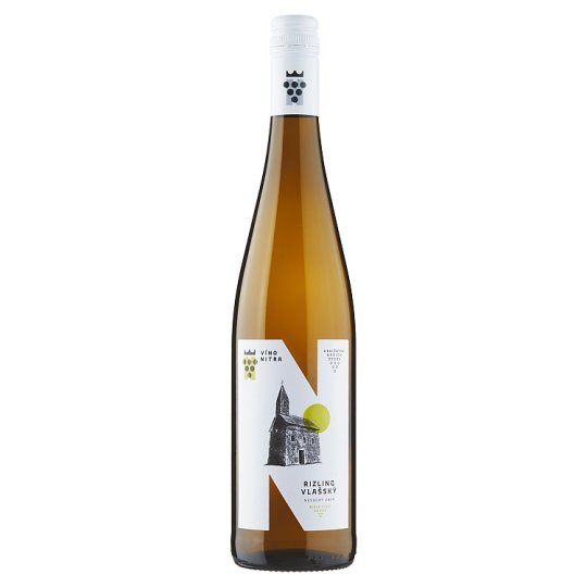 Víno Nitra Rizling vlašský biele víno neskorý zber suché D.S.C. 0,75 l