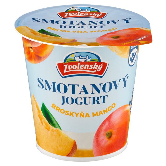 Zvolenský Smotanový jogurt broskyňa mango 145 g
