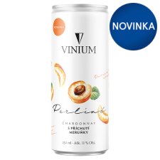 Vinium Perlivé Chardonnay s príchuťou marhule 250 ml