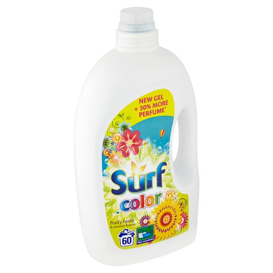 Surf Color Fruity Fiesta & Summer Flowers tekutý prací prípravok 60 praní 3 l