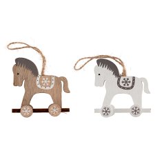 hanmar Wooden Hanging Horse 7 cm