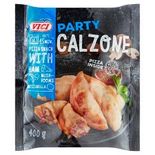 Vici Party Calzone Pizza Snack with Ham, Mushrooms, Mozzarella 400 g