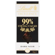 Lindt Excellence 99% Dark Chocolate 50 g