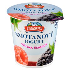 Zvolenský Smotanový jogurt malina černica 145 g